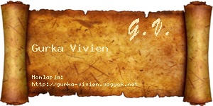 Gurka Vivien névjegykártya